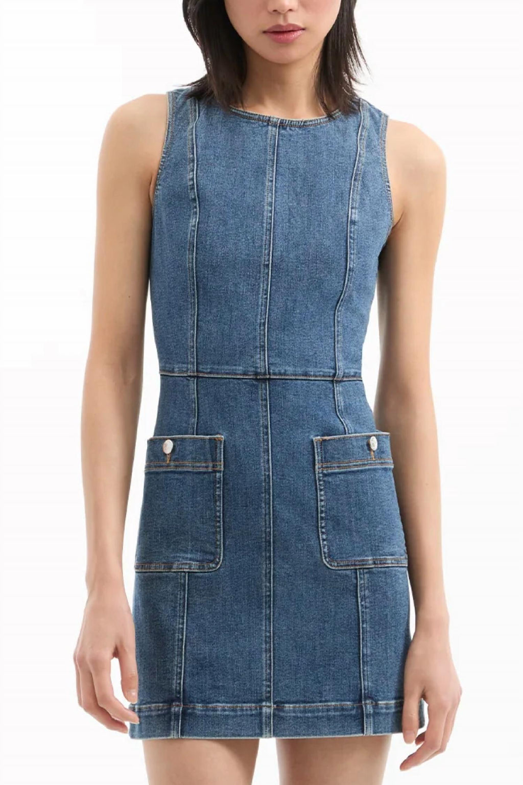 Veronica Beard Zaire Denim Mini Dress | Bandit