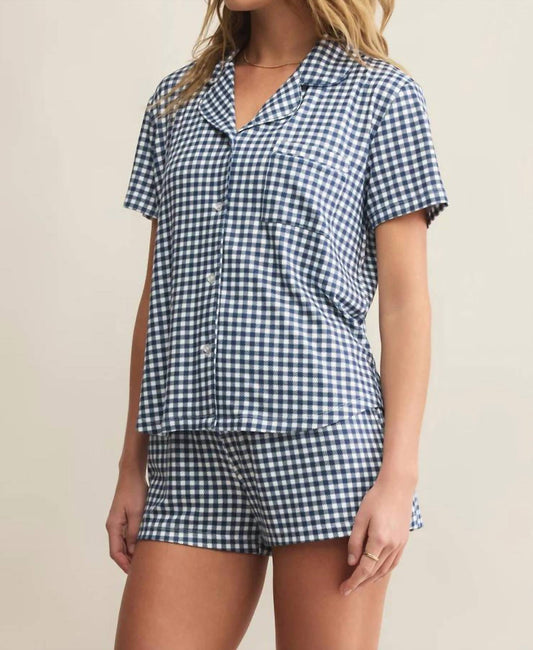 Z Supply - Amy Button Front Gingham Top