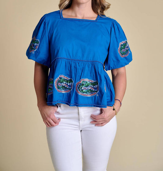 Stewart Simmons - The Puff Sleeve Peplum Top Florida