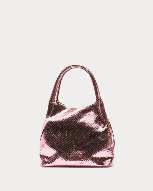 Frances Valentine - Women's Teeny Sweet Pea Metallic Snake Leather Bag