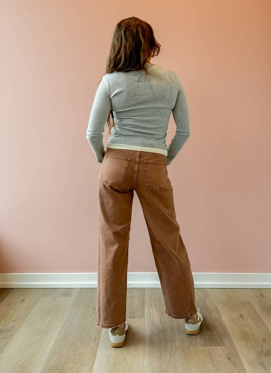 Flying Monkey - Elle High Rise Barrel Jeans