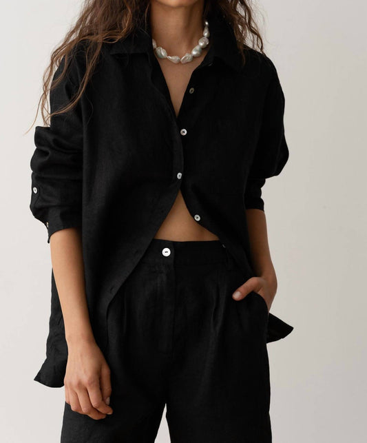 Donni. - Women's Linen Relax Shirt