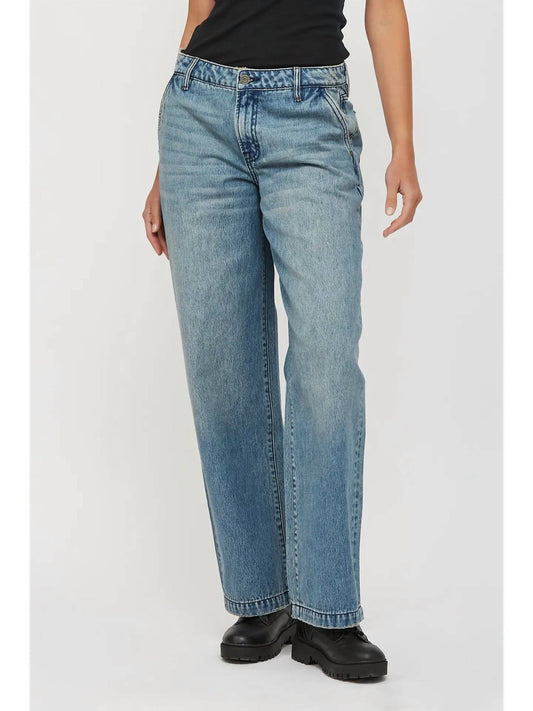 Hidden - Mid Rise Baggy Wide Leg Jeans