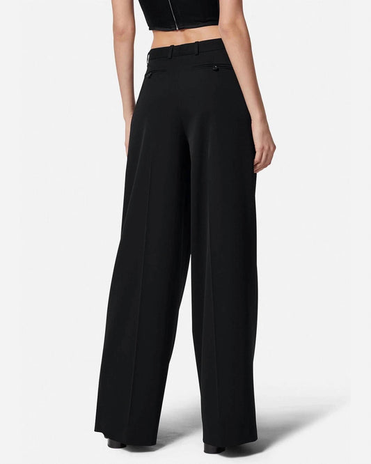 Versace - Virgin Wool High-waist Wide Leg Pants