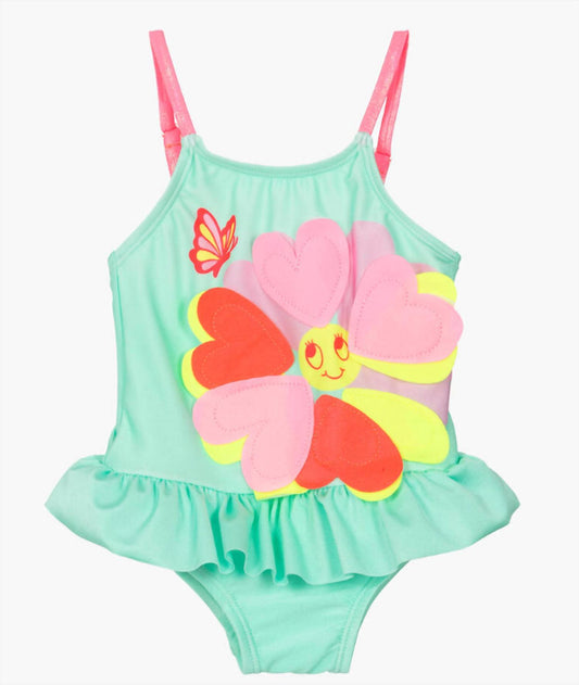 Billieblush - Flower-appliqué Baby Swimsuit