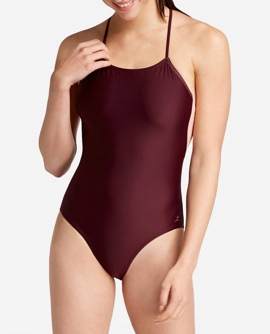 Danskin - Strappy Halter Mesh Leotard One Piece