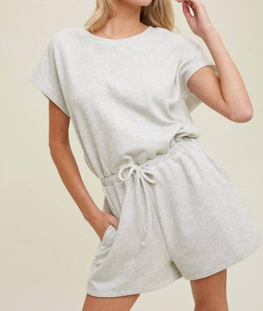 Wishlist - Heather Dolman With Drawstring Romper