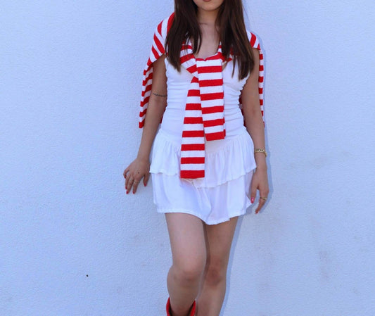 Hyfve - Striped Crewneck Long Sleeve Sweater