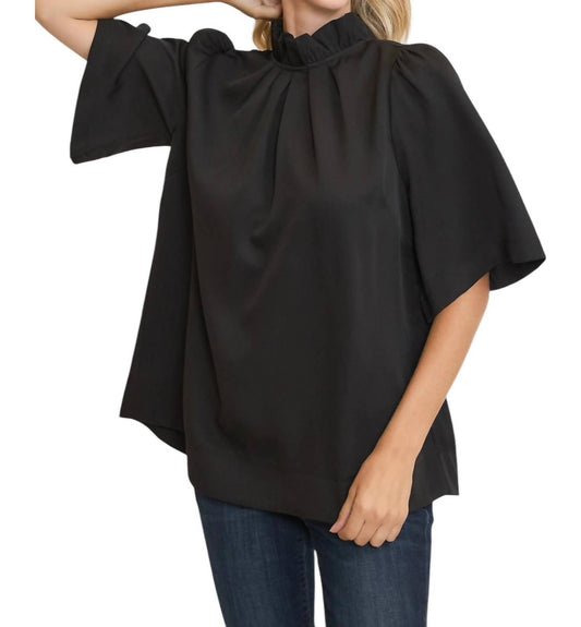 Umgee - Bell Sleeve Back Bow Tie Top