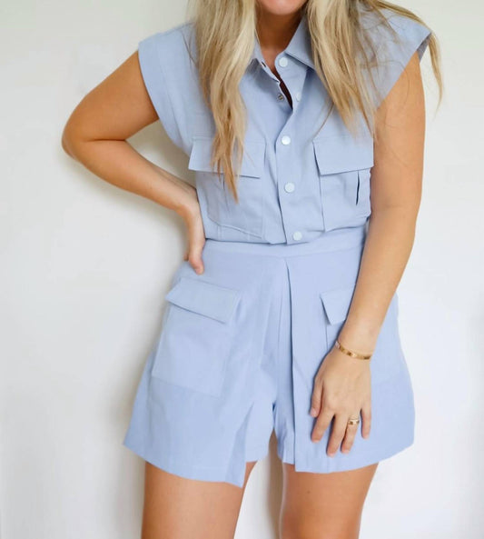 Jodifl - Lauren Utility Style Top & Skort Set