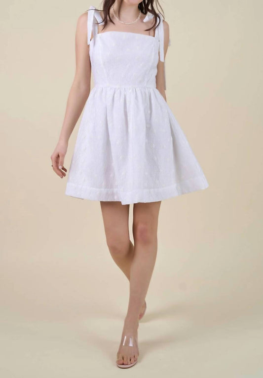 B.Right - Floral Tie Shoulder Mini Dress