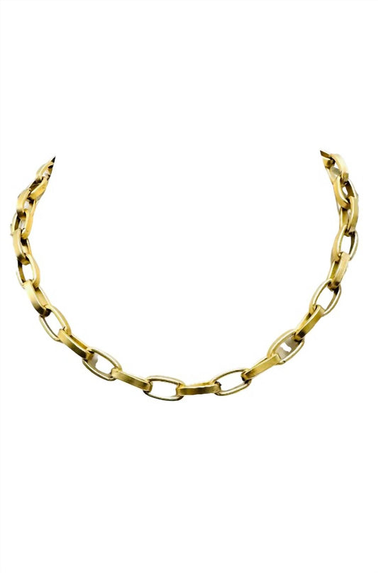 Yochi - Women's Large Link Chain Necklace