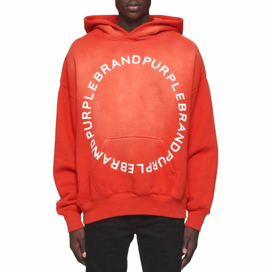 Purple Brand - Fleece Circle Wordmark Hoodie