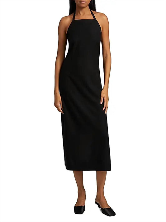 Vince - Apron Halter Sleeveless Midi Dress