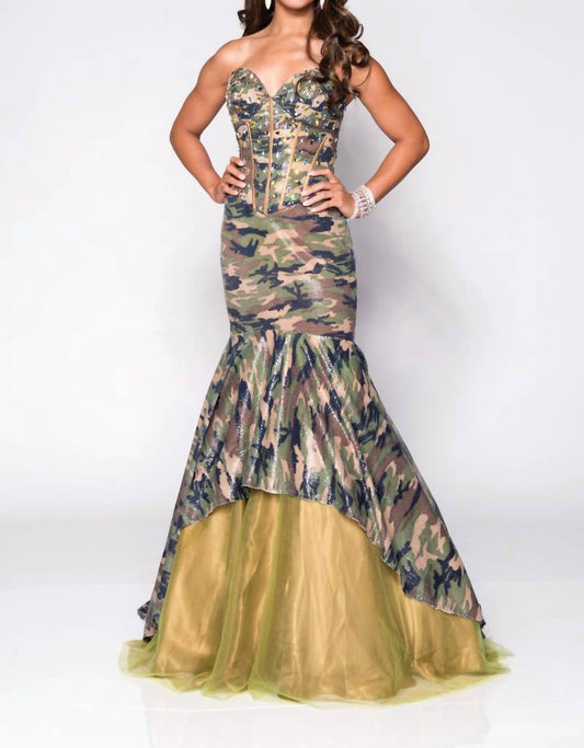 Karishma Creations - Strapless Maxi Mermaid Dress