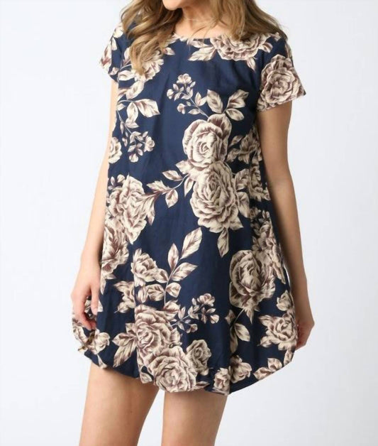 Olivaceous - Drea Floral Bubble Dress