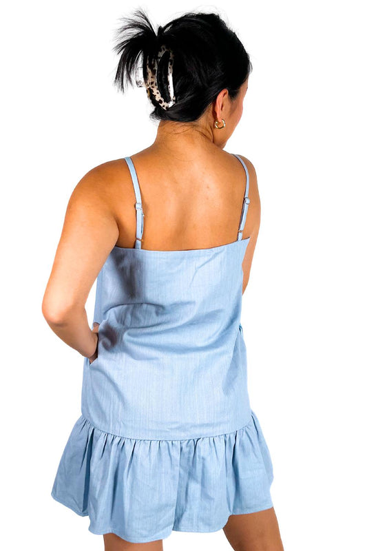 Aureum - Maddie Bow Strap Mini Dress