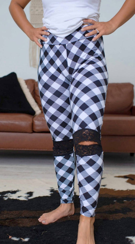 Shirley Stone - Lace Ankle Leggings