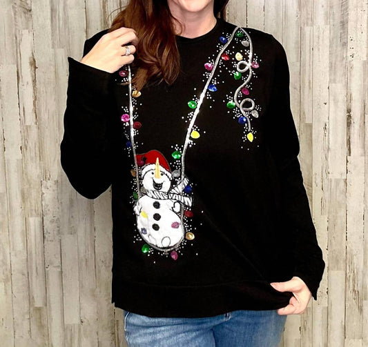 Berek - Swinging Snowman Fun Sweater