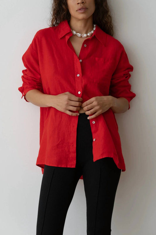 Donni. - Women's Linen Relax Shirt
