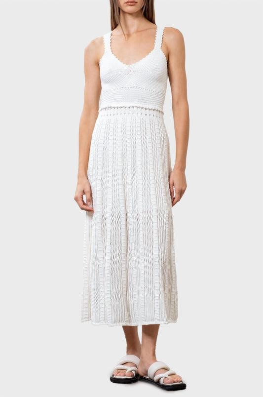 Moon River - Crochet Midi Dress