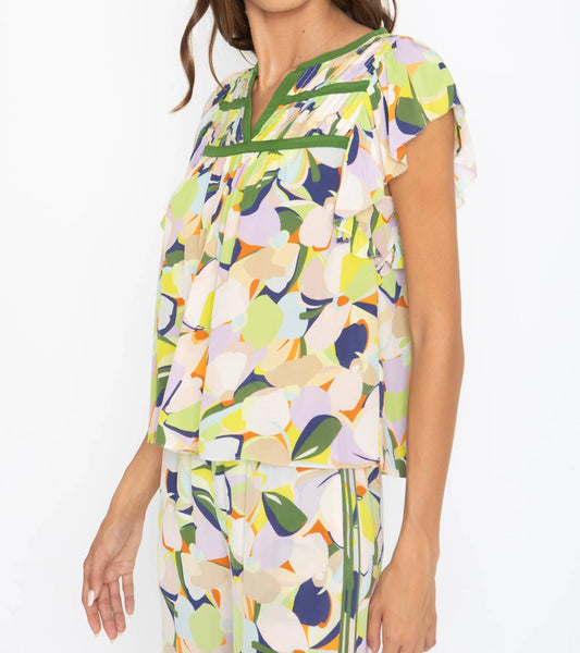 Caballero - Ava Retro Flower Top