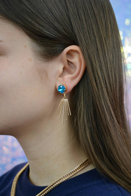 Mary Kathryn Designs - Blue Cleopatra Earrings