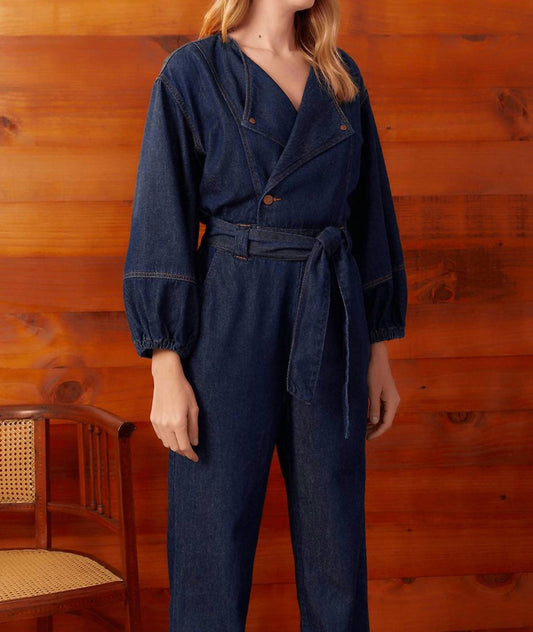 Dress To - Long Sleeves Denim Jumpsuit