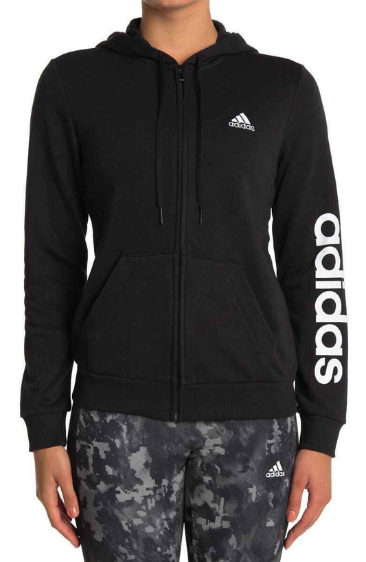 Adidas - Women's essential Linear Full Zip Logo Hoodie
