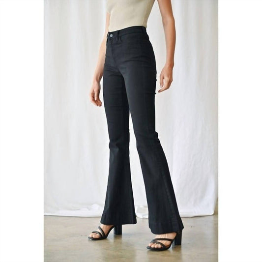 Mica Denim - Antica High Rise Trouser Hem Flare Jeans