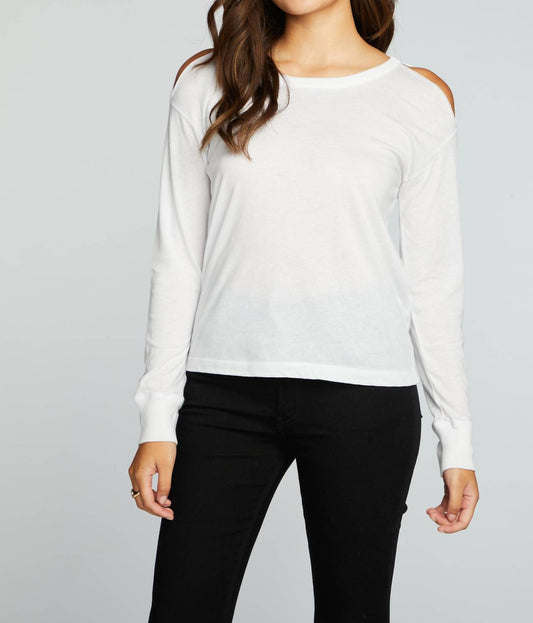 Chaser - Chaser Recycled Vintage Jersey Vented Long Sleeve Drop Shoulder Crew Neck