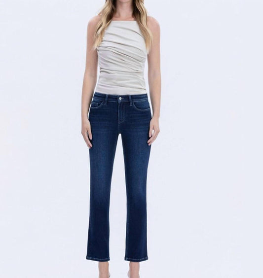 Vervet By Flying Monkey - Kinley Mid Rise Slim Straight Jeans