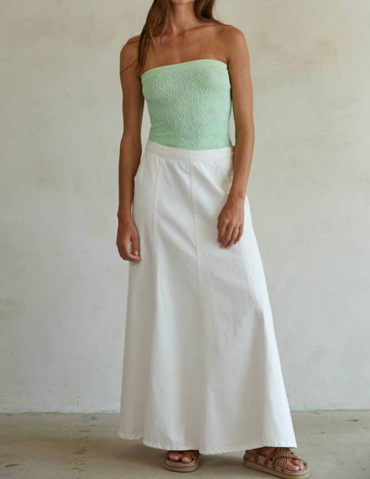 By Together - Liv Denim Maxi Flare Skirt