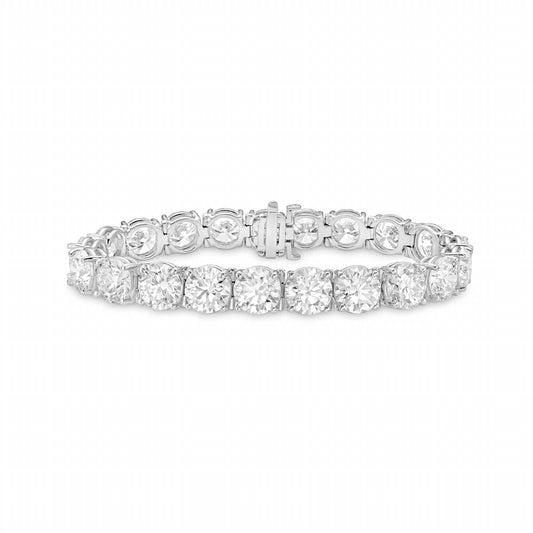 Diana M Jewels - Lab Grown 42.00 Cts Diamond Round Tennis Bracelet