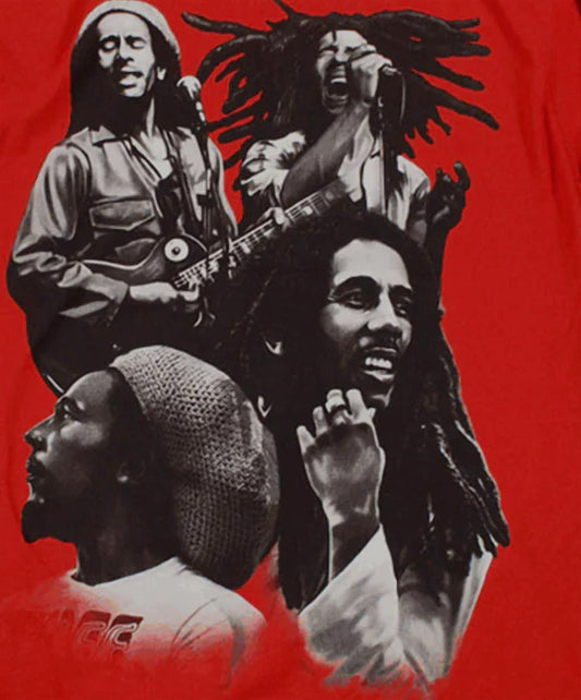 Bob Marley - Men's Quad Photo T-shirt
