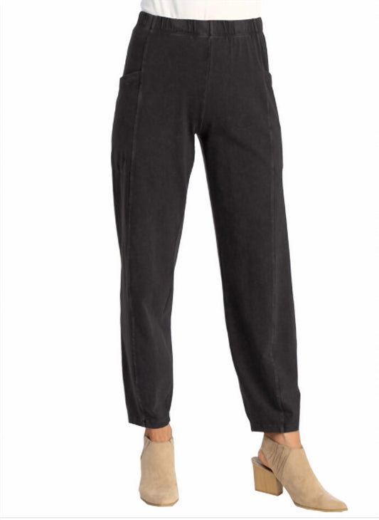 Jess & Jane - Mineral Washed Cotton Spandex Lantern Pants