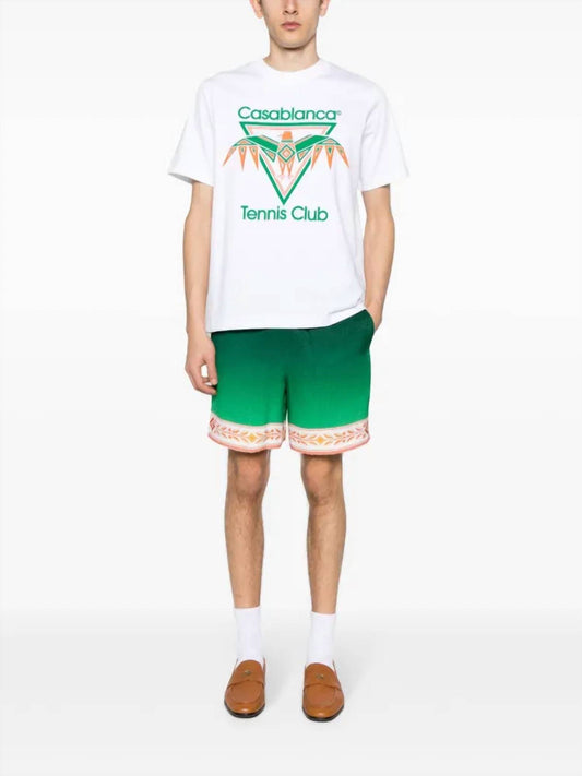 Casablanca - Tennis Club Playful Eagle-print Cotton T-shirt