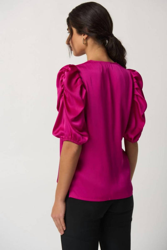 Joseph Ribkoff - Silky Ruffle Sleeves Top