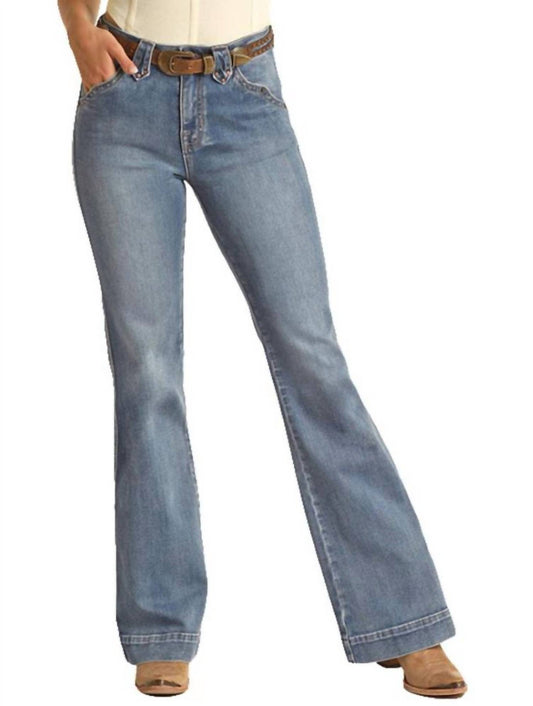 Rock & Roll Cowgirl - High-rise Trouser Jean