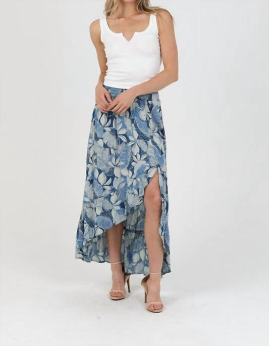Angie - Floral Tropical Hi Lo Skirt