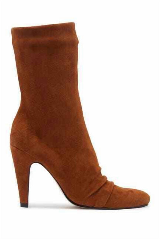 Schutz - Women Suede Leather Mid Calf Pull On Boots