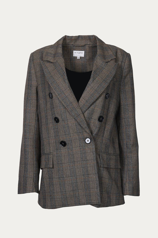 PRINCE OF WALES DOUBLE-BREASTED BLAZER