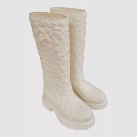 Valentino Garavani - Women's Rubber Rose Edition Atelier Knee Hi Boots