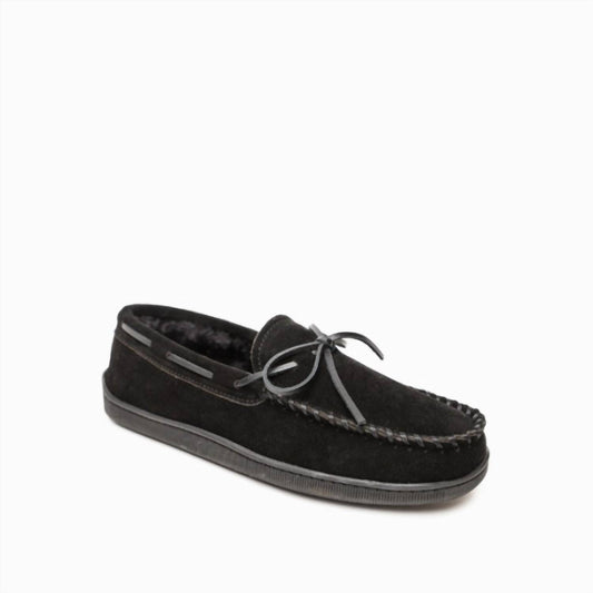 Minnetonka - Men's Pile Lined Hardsole Moccasins