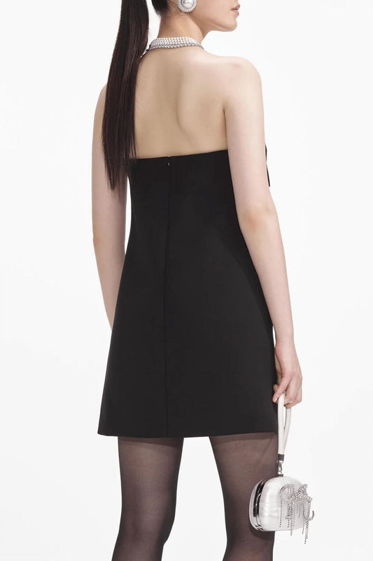 Self-Portrait - Crepe Bandeau Mini Dress