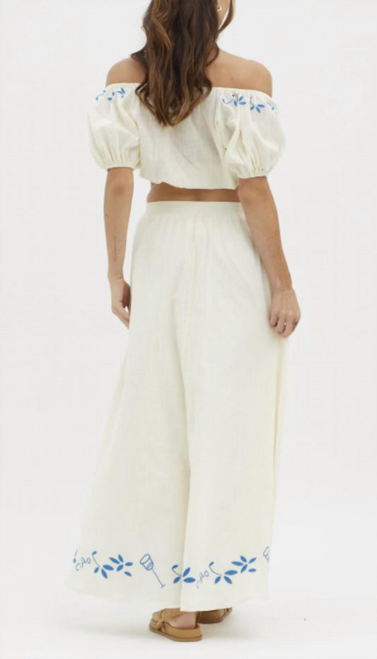 One And Only Collective - High Waisted Linen Maxi Skirt