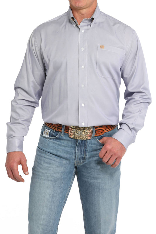 Cinch - Men's Twill Stripe Button Down Shirt