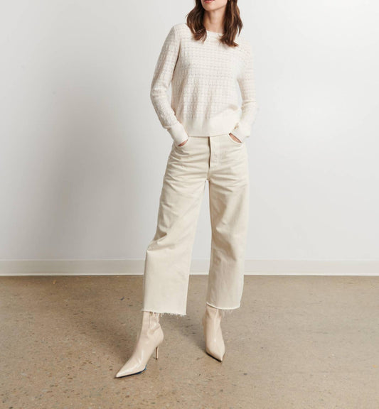 Line - Simona Pointelle Knit Sweater