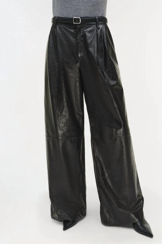 Simkhai - Kobie Wide Leg Leather Pant