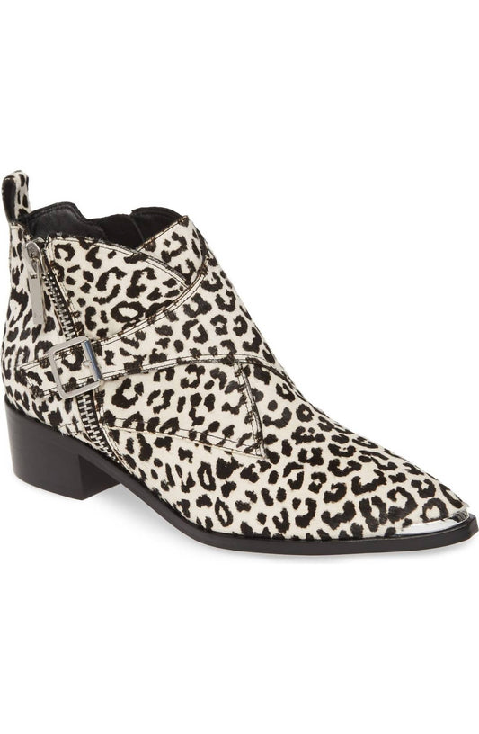 Marc Fisher - Women's Elizabeth Sulcer Yanila Animal Print Calf Hair Ankle Boots
